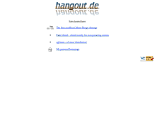 Tablet Screenshot of hangout.de
